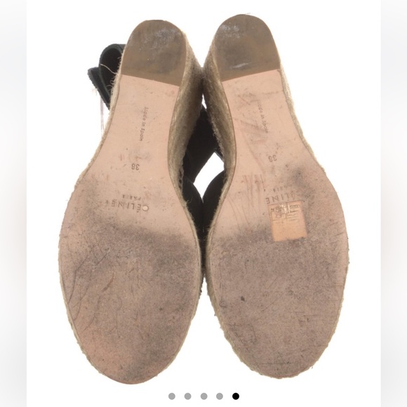 Celine pony hair espadrilles Sz 8 - Picture 5 of 5